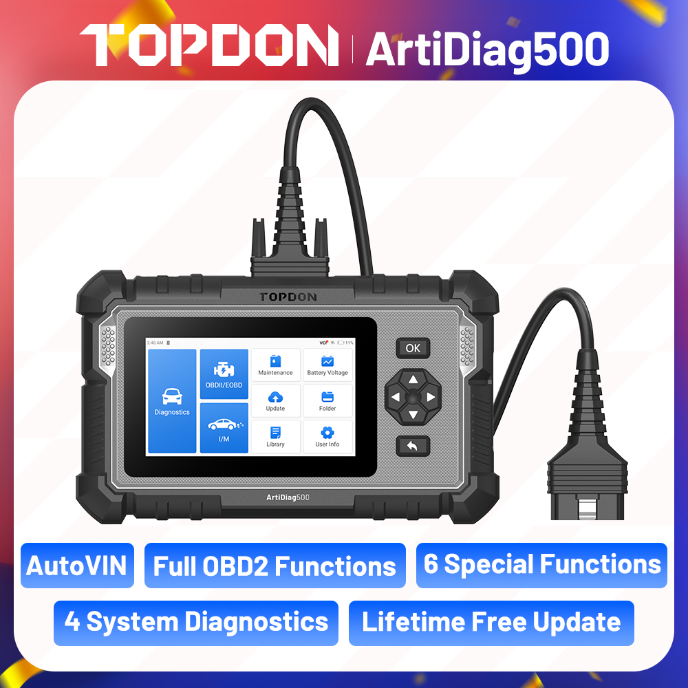 Topdon Tc001 Thermal Camera - Topdon ArtiDiag500 alat diagnostik mobil, pemindai